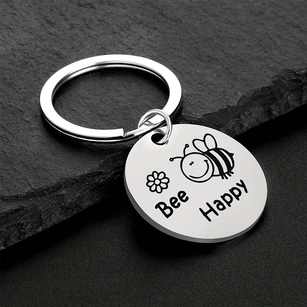 Boys Cartoon Bee Pendant Keychain Decorative Accessories Gift