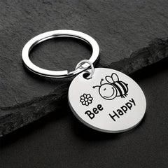 Boys Cartoon Bee Pendant Keychain Decorative Accessories Gift