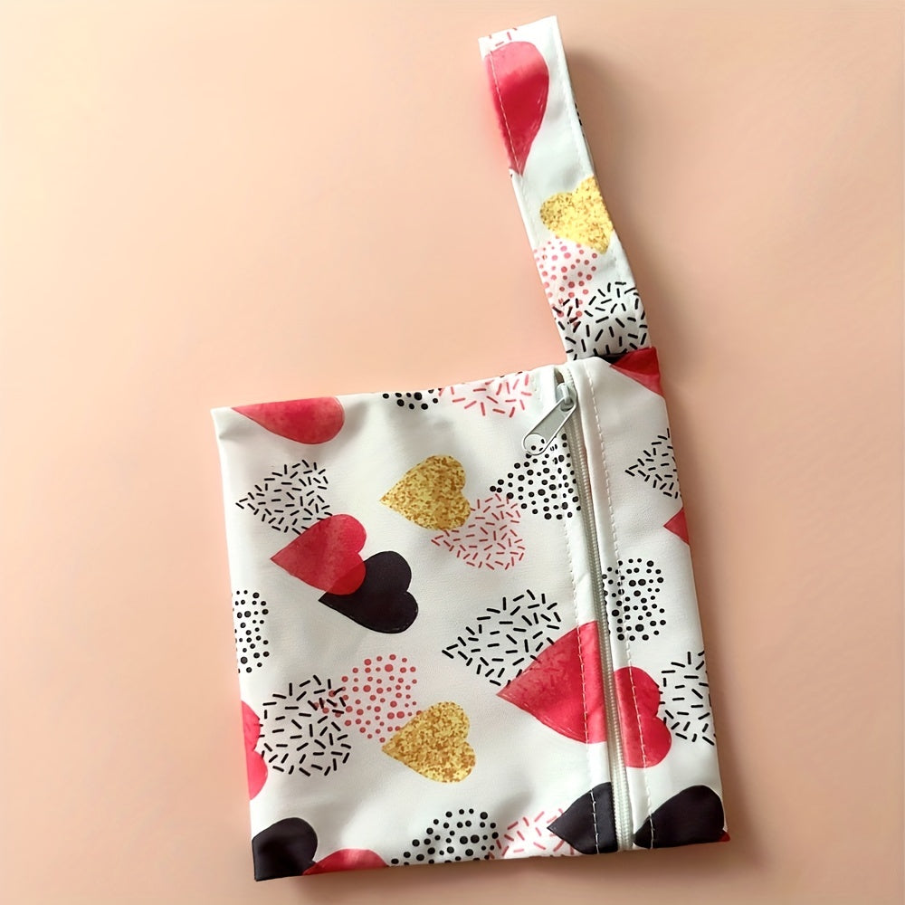 Patterned Mini Wet Bag for Wipes & Snacks Mommy & Baby Bag