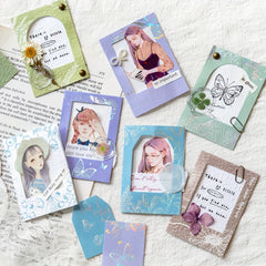 15pcs Peninsula Garden Series DIY Notepad, Journal Decorations