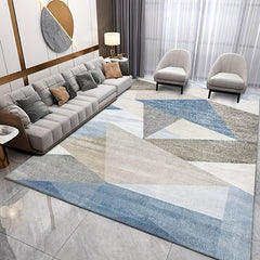 Modern Light Stitching Pattern Crystal Velvet Rug Indoor And Outdoor Mat
