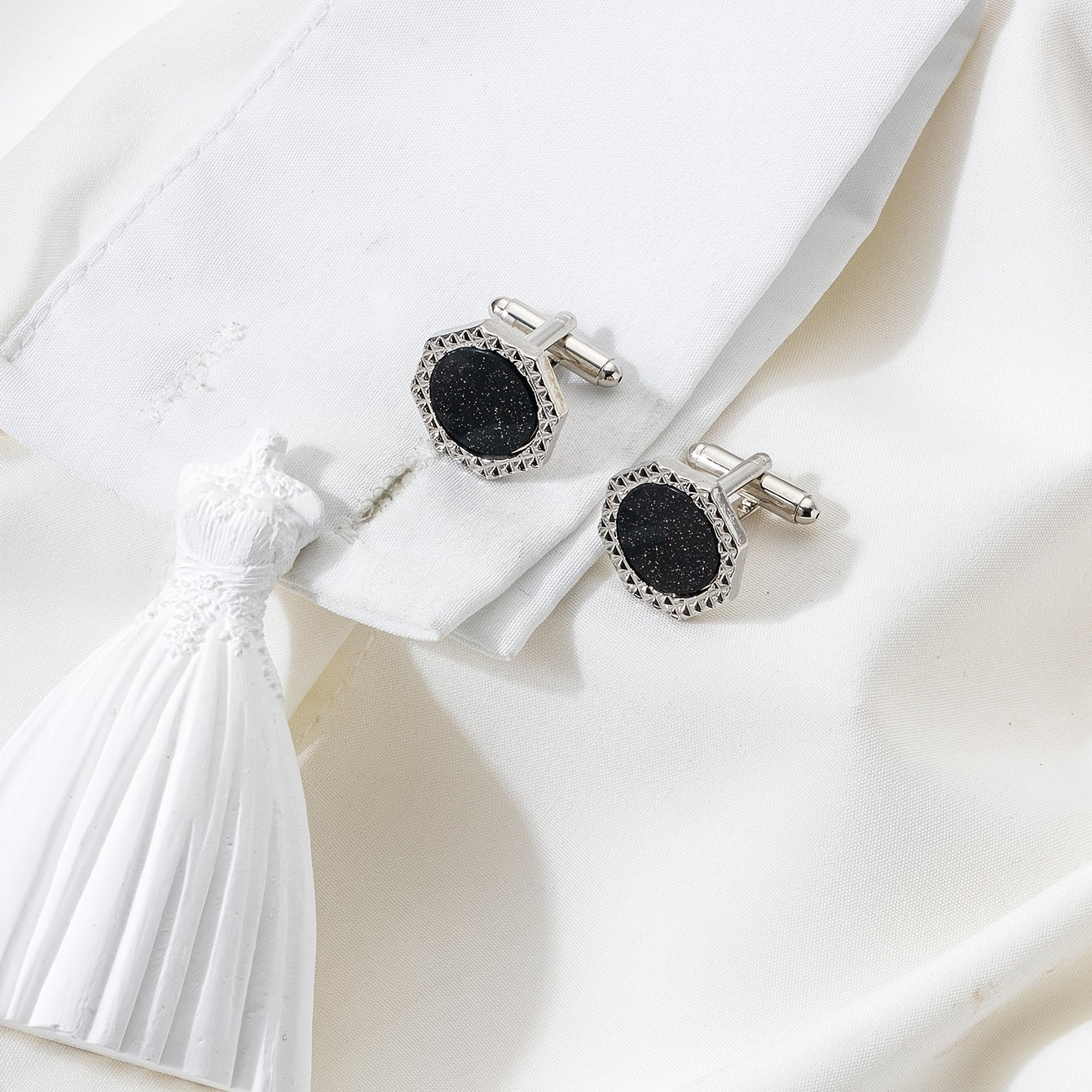 Round Suit Shirts Cufflinks French Sleeve Studs