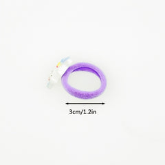 30pcs Cartoon Flower Girls Hair Tie Small Elastic Hair Bands