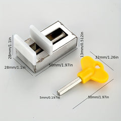 Stainless Steel Window Lock Limiter No Drilling Door And Window Lock