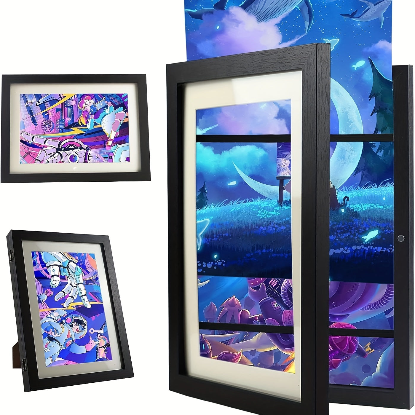 Kids Art Frames Painting Decoration Painting Flip Frame
