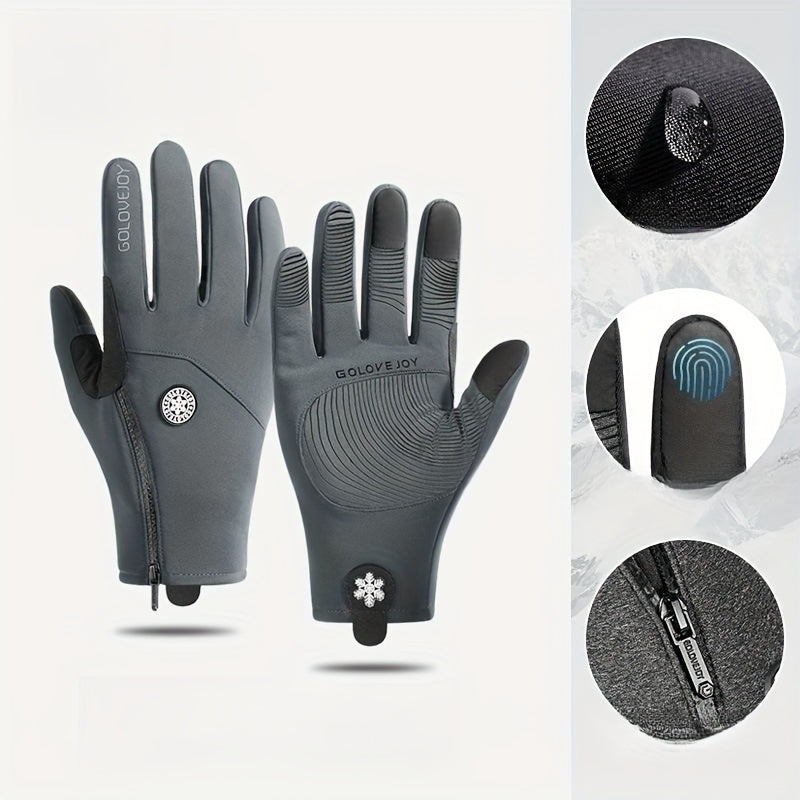 Waterproof Windproof Touch Screen Warm Gloves for Mountaineering Skiing Cycling