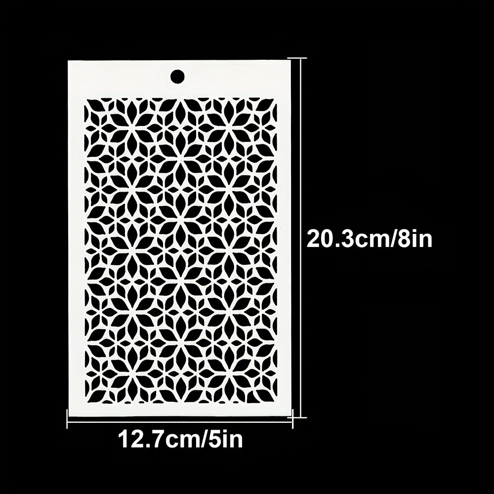 Small Flower Background Stencils Shoe Graffiti DIY Art Stencils