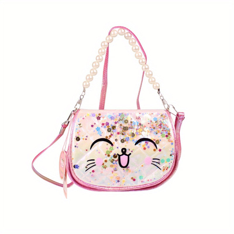 Unicorn Handbag For Girls Sequin Bear Cat Bag