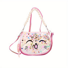 Unicorn Handbag For Girls Sequin Bear Cat Bag