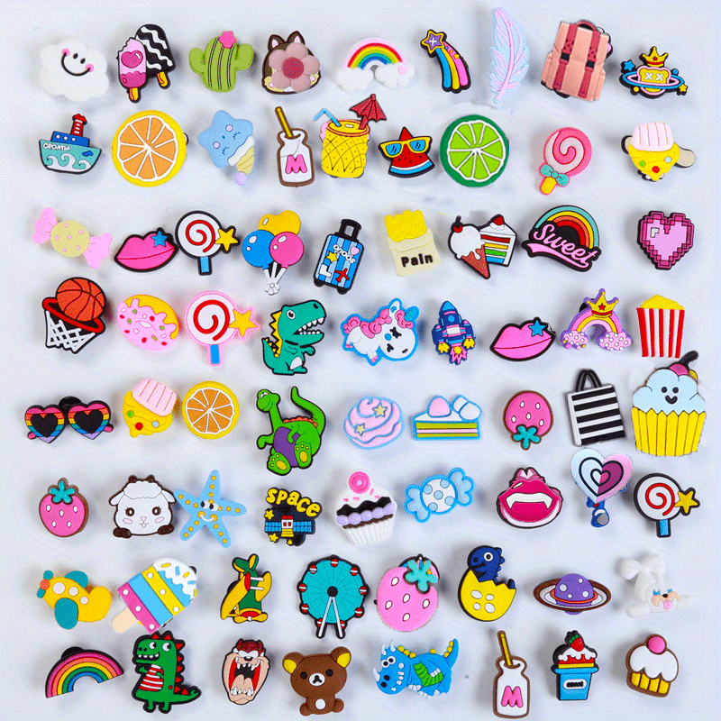 Random Cartoon Anime Shoe Charms For Crocs & Shoe Decorations