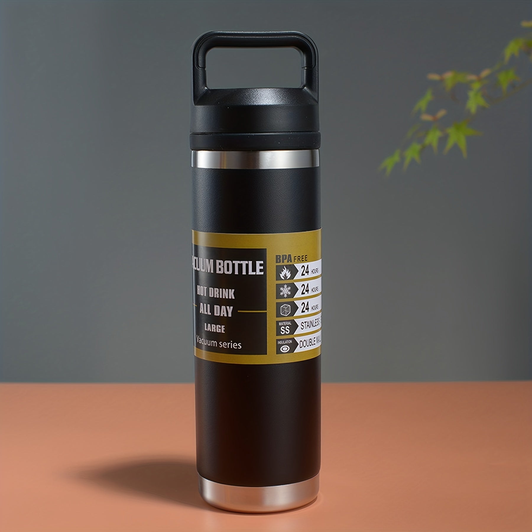 Portable Sports Water Bottle 304 Stainless Steel Vacuum Insulated Cup