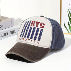 Graffiti Print Washed Retro Baseball Cap
