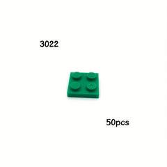 50pcs MOC Building Blocks Thin Plate 2x2 Dots DIY Toy for Kids