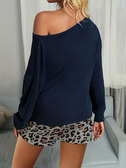 Leopard Print Drawstring Shorts High Waist Summer Women's Clothing