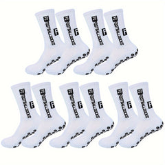 Non Slip Football Socks With Grip Pads - Breathable Sports Socks