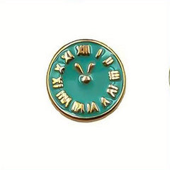 10pcs Alloy Clock Nail Art Charms Flat Back DIY Nail Salon Accessories
