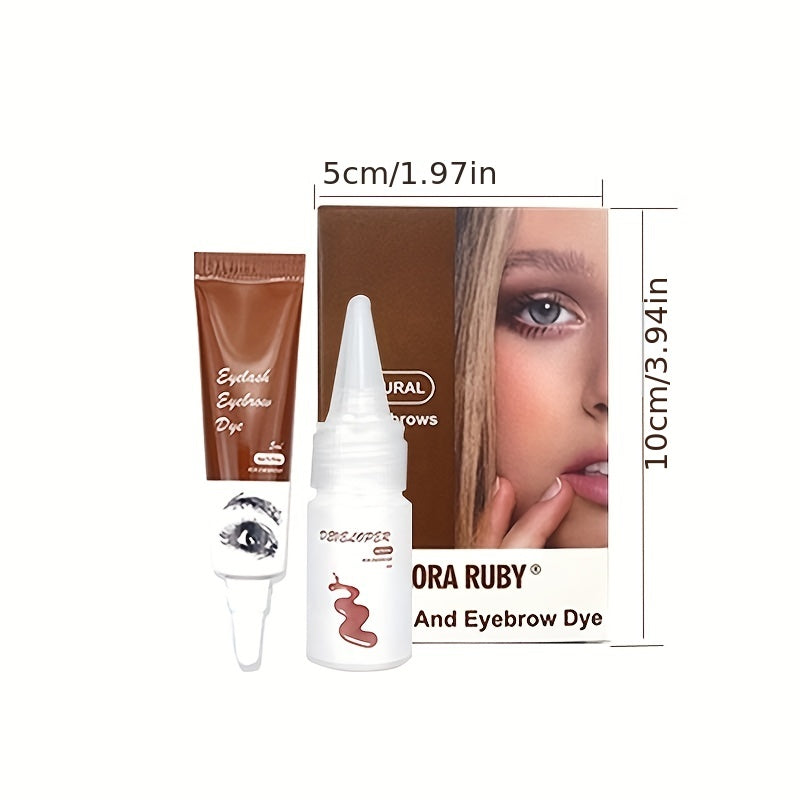 Waterproof Eyebrow Dye Kit Semi Permanent Coloring Cream