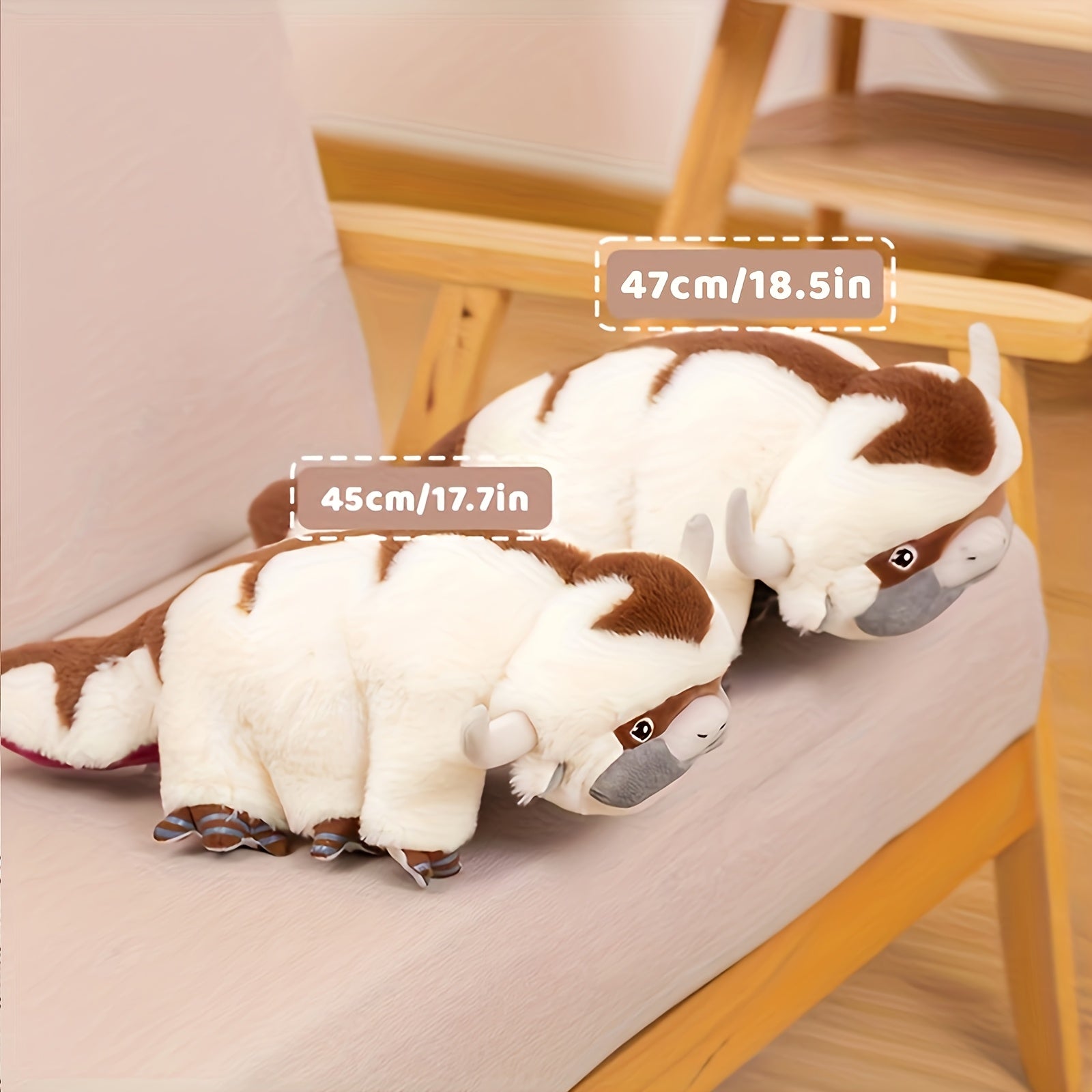 Flying Ox Apai Plush Toy Soft Stuffed Animal Cartoon Figure for Home Decor