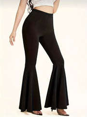 Women's Bootcut Yoga Pants Flared Leggings Solid Wide Leg Sports Activewear