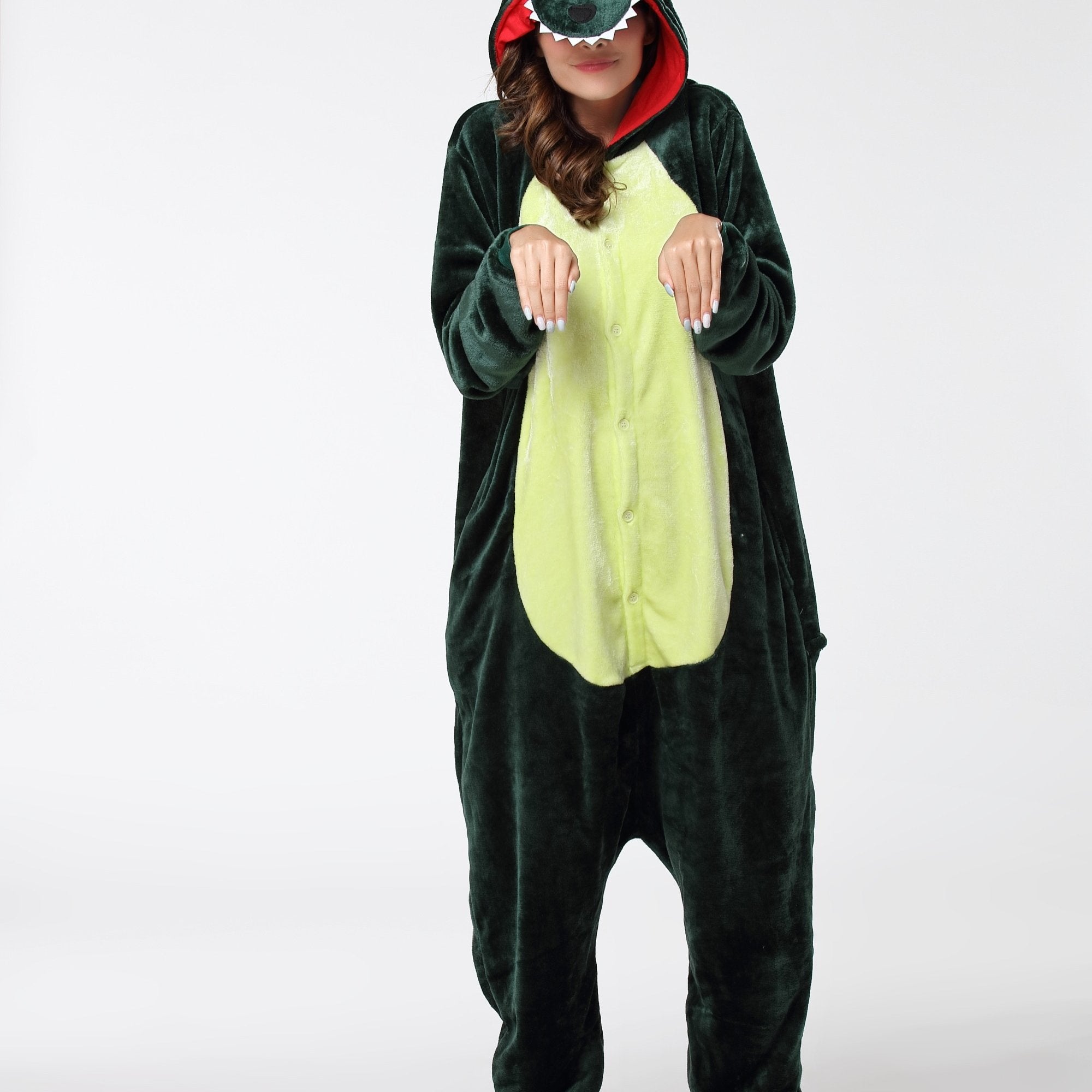 Women's Dino Cosplay Pajamas Costume