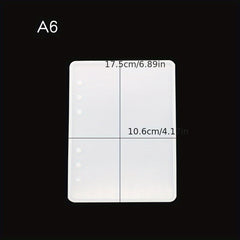 A5 A6 A7 Notebook Cover Resin Mold DIY Silicone Mold