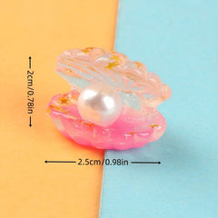 Colorful Shell Mini Toy Small Ornament Resin Simulation Pearl