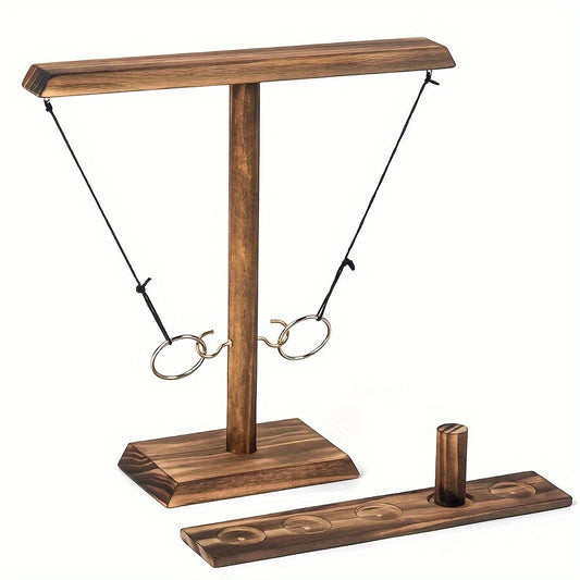 Wooden Ring Toss Hook Game for Home and Party