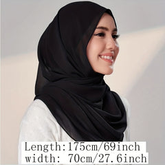 Chiffon Hoodie Scarf Hijab Turban Cap Shawl Full Cover Bandana