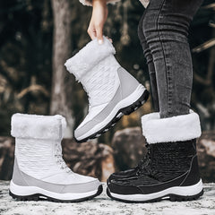 Women's Waterproof Plush Lined Snow Boots