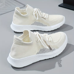 Women's Breathable Walking Shoes Lace Up Lightweight Sports Shoes