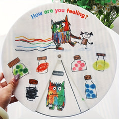 Large Emotion Wheel Teaching Aid for Classroom