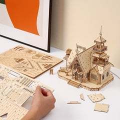 3D Wooden Villa Puzzle Model Adult DIY Home Decoration