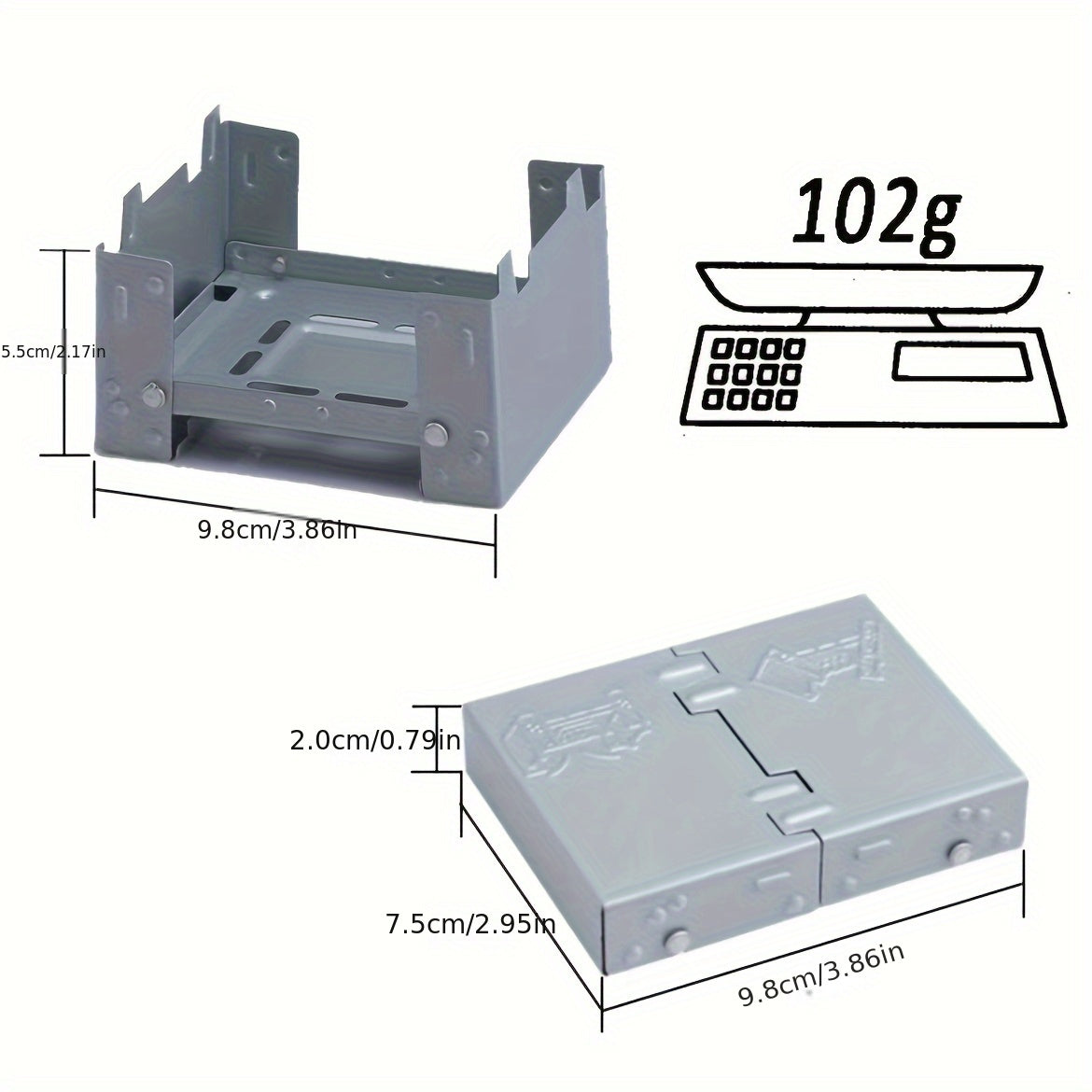 Portable Solid Alcohol Stove for Outdoor Cooking