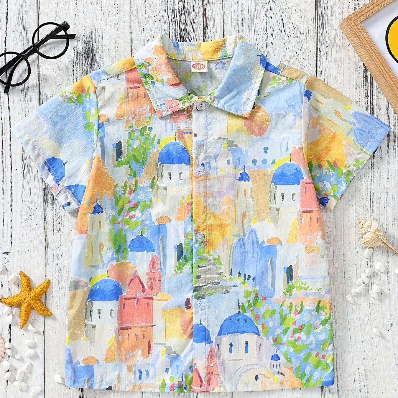 Boys Town Painting Short Sleeves Shirt