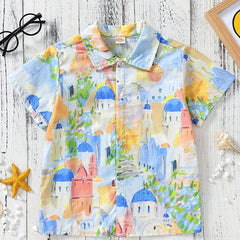 Boys Town Painting Short Sleeves Shirt