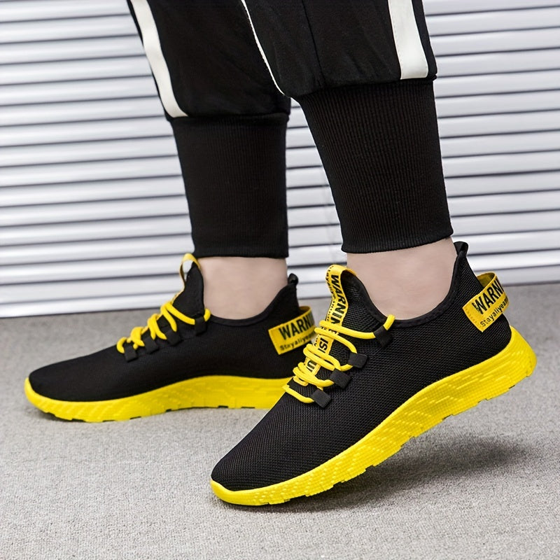 Men's Knitted Lightweight Running Shoes Spring Summer