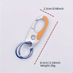 1pc Zinc Alloy Carabiner Key Ring Clip Keychain Buckle