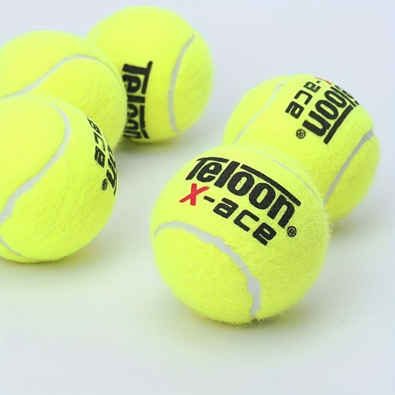 12pcs Pressureless Tennis Balls w/ Mesh Bag for Training & Exercise