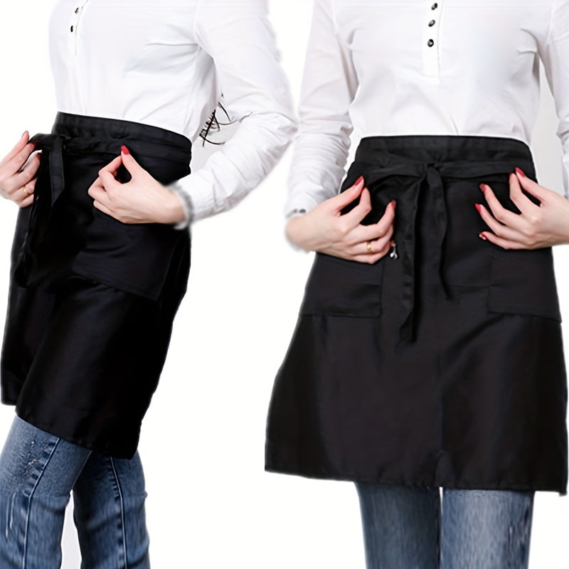 Polyester Half Short Apron Coffee Restaurant Bar Hotel Kitchen Supplies