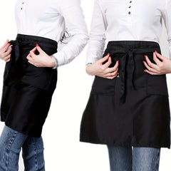 Polyester Half Short Apron Coffee Restaurant Bar Hotel Kitchen Supplies