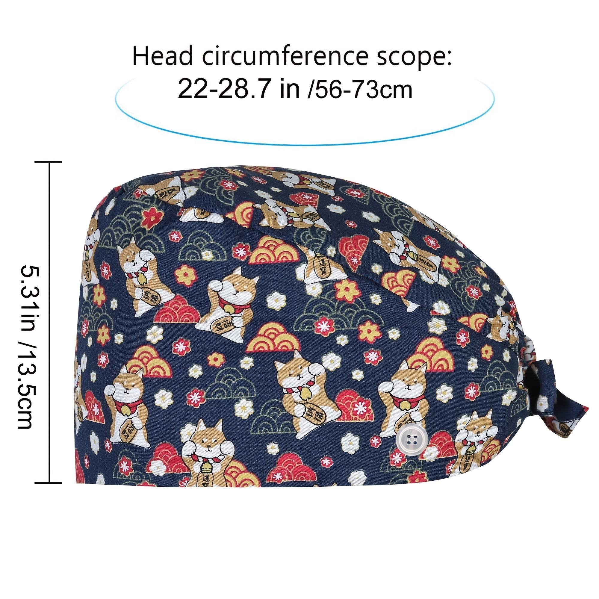Puppy Animals Print Working Cap Unisex Cotton Hat with Sweatband