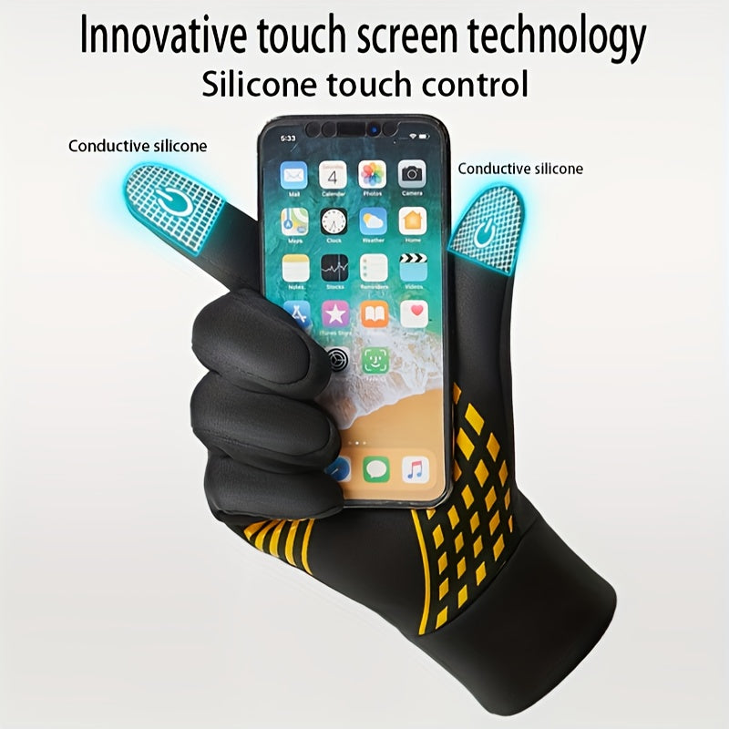 Winter Warm Gloves Windproof Cycling Ski Motorcycle Gloves Touch Screen