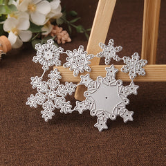 1pc Snowflake Metal Cutting Dies Happy Year Winter Holidays Decoration