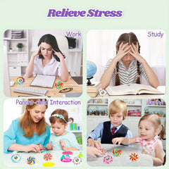 5pcs Mini Colorful Fidget Spinner Toys for Kids Ages 6