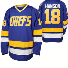 Men's Long Sleeve Ice Hockey Jersey 18 Retro Classic Embroidery