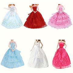 9-Piece Evening Dresses for 29" Dolls with Clothes and Accessories