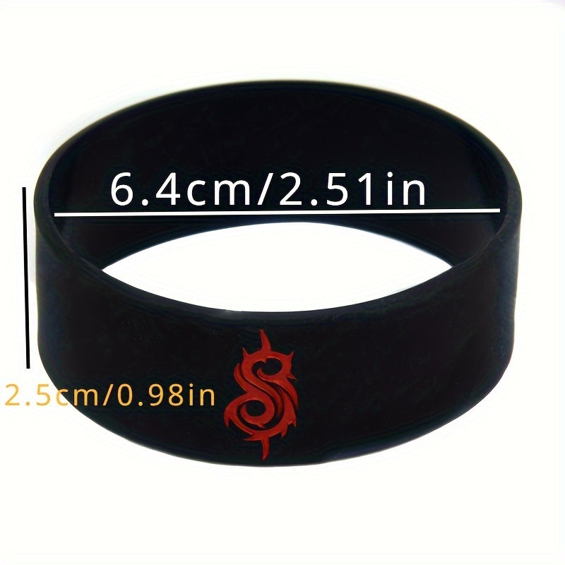Silicone Sports Bracelet Wristband 2.54cm