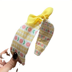 Colorful Anti slip Hair Hoop Children s Headband Flower Print