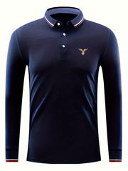 Deer Print Men's Casual Polo Shirt