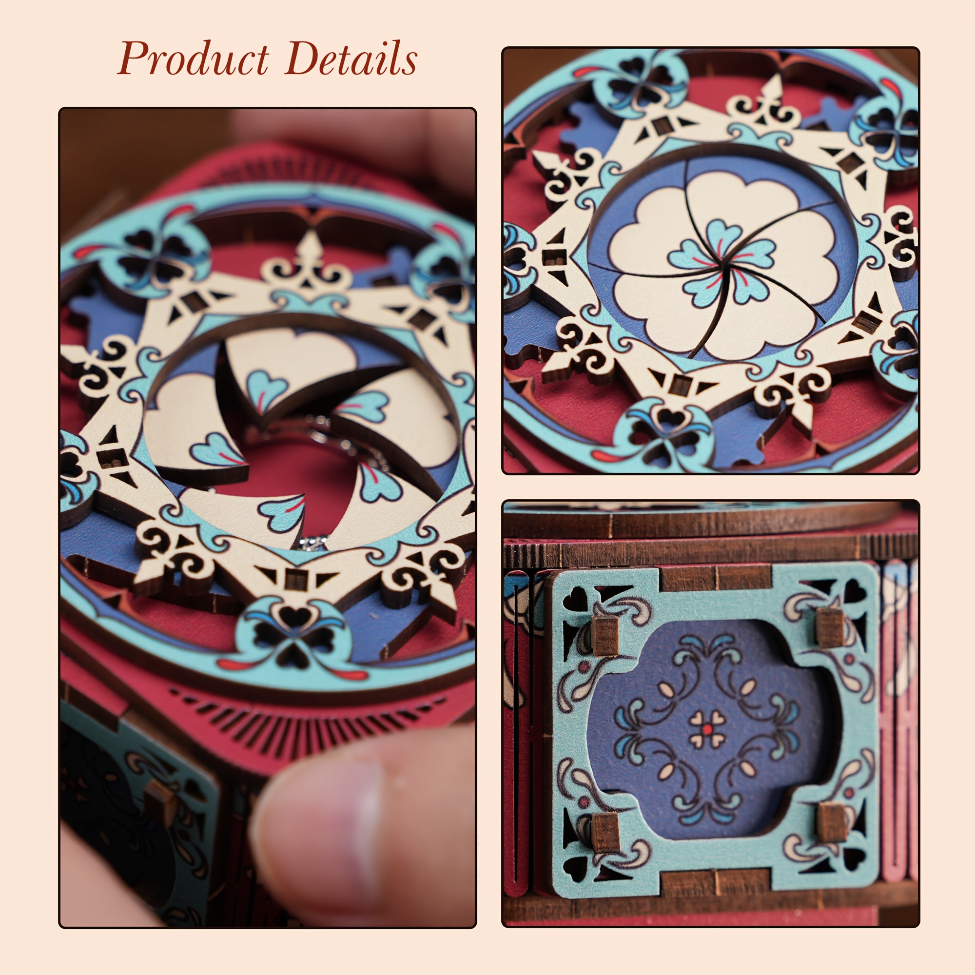 3D Wooden Puzzle Music Box DIY Building Kit - Perfect Holiday Gift